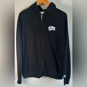 Billionaire Boys Club Men’s Zip Hoodie Sweater Size XL Boxy Fit Black Logo EUC